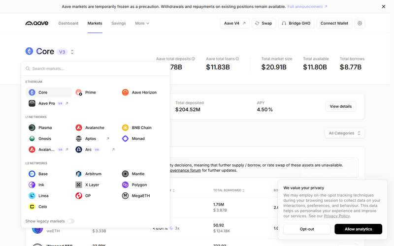 Enter the amount to borrow, the interface shows your resulting Health