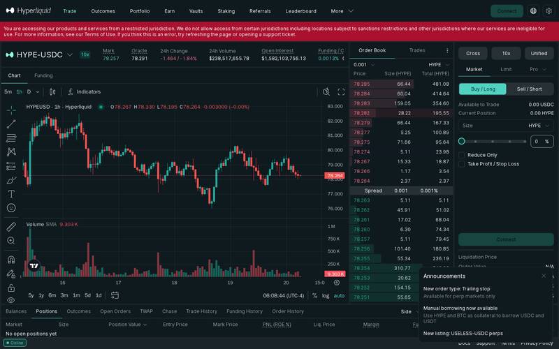 Step 3: Placing a Trade